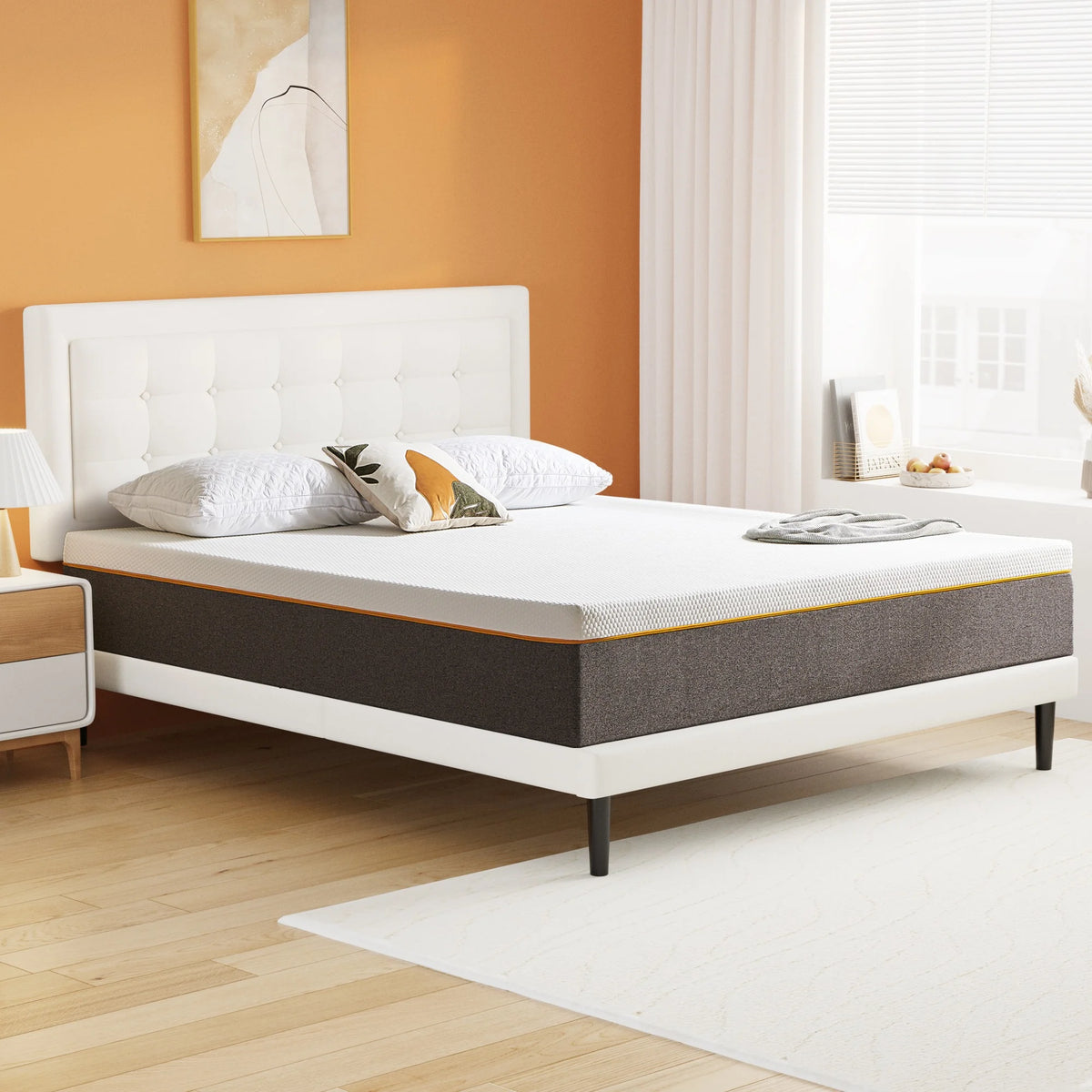 Queen 10 Gel Memory Foam Mattress H124