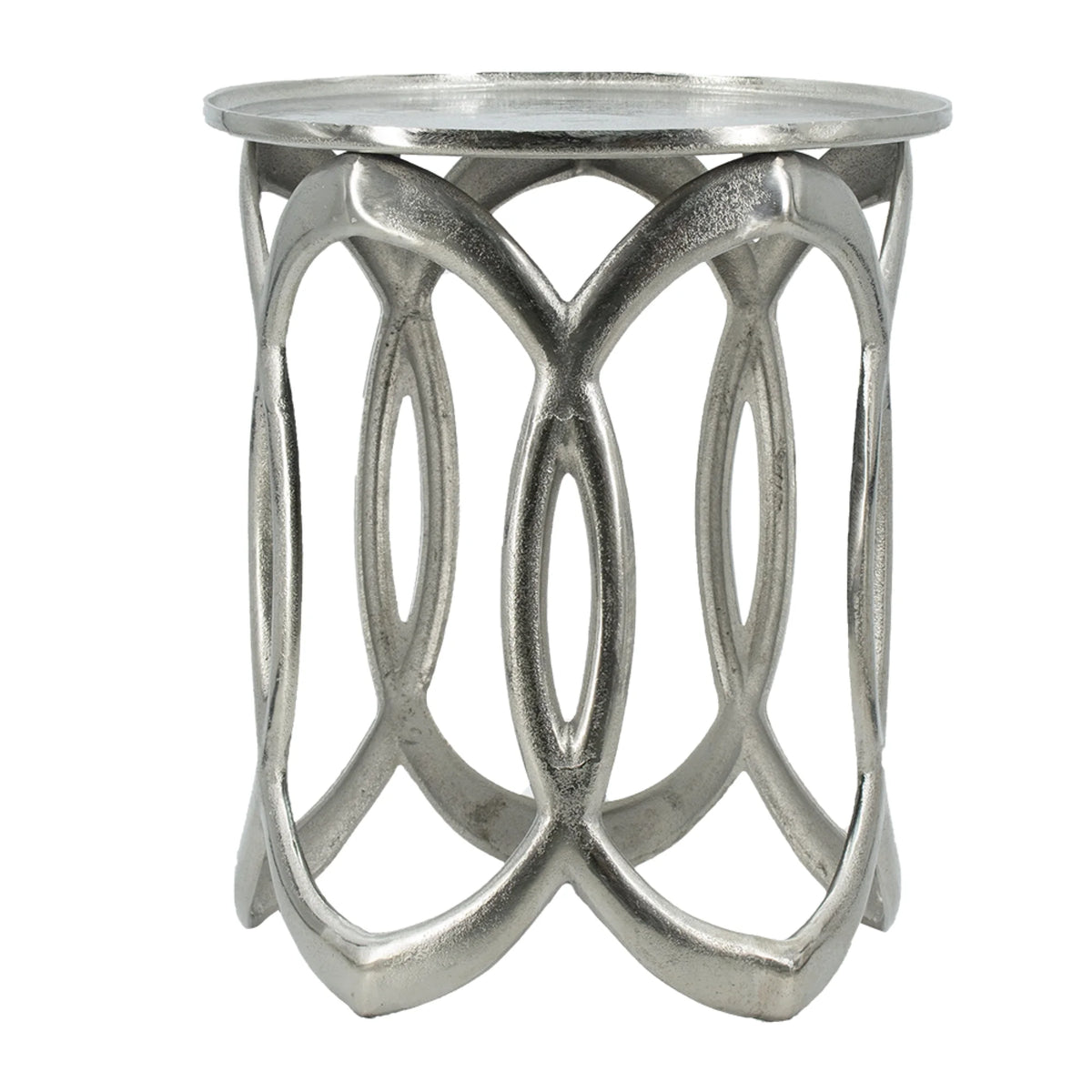 Round Aluminum Nesting Side Tables 2ct T4264