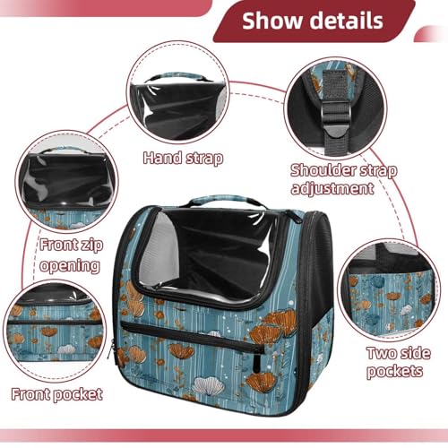 Pet Travel Carrier Soft Sided Portable Bag F7595