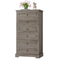 White 6 Drawer Wood Dresser I270