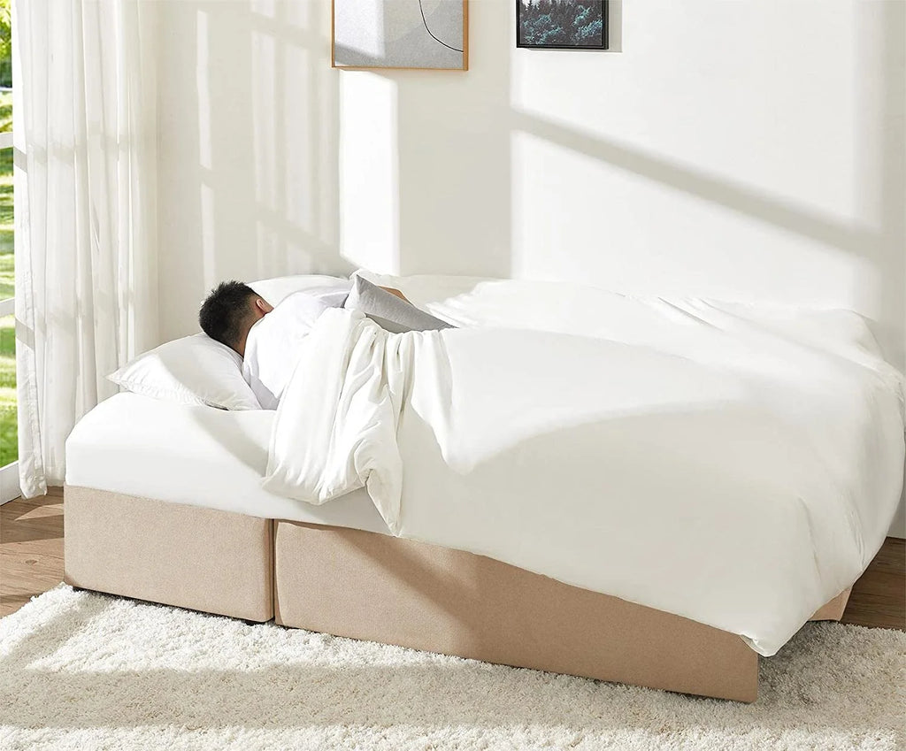 Gray Chenille Sleeper Sofa with Storage Chaise Z11846