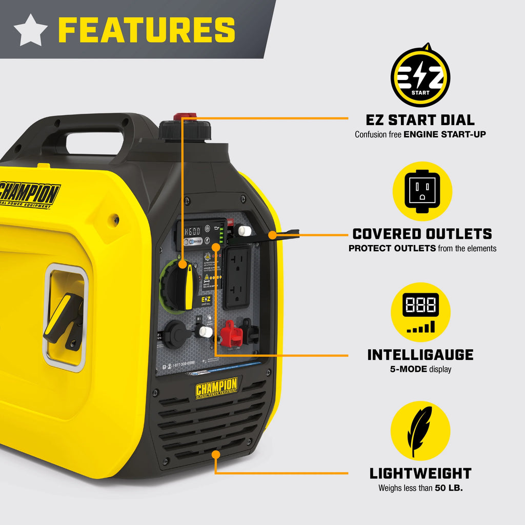 2500-Watt Portable Inverter Generator I9926