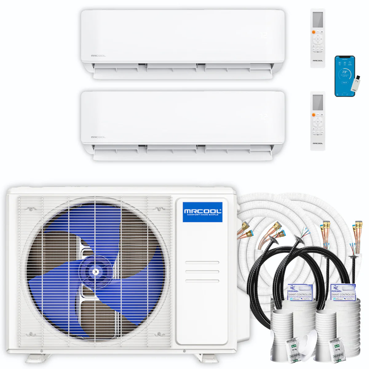 36,000 BTU 2 Zone Ductless Air Conditioner and Heat Pump Y95894