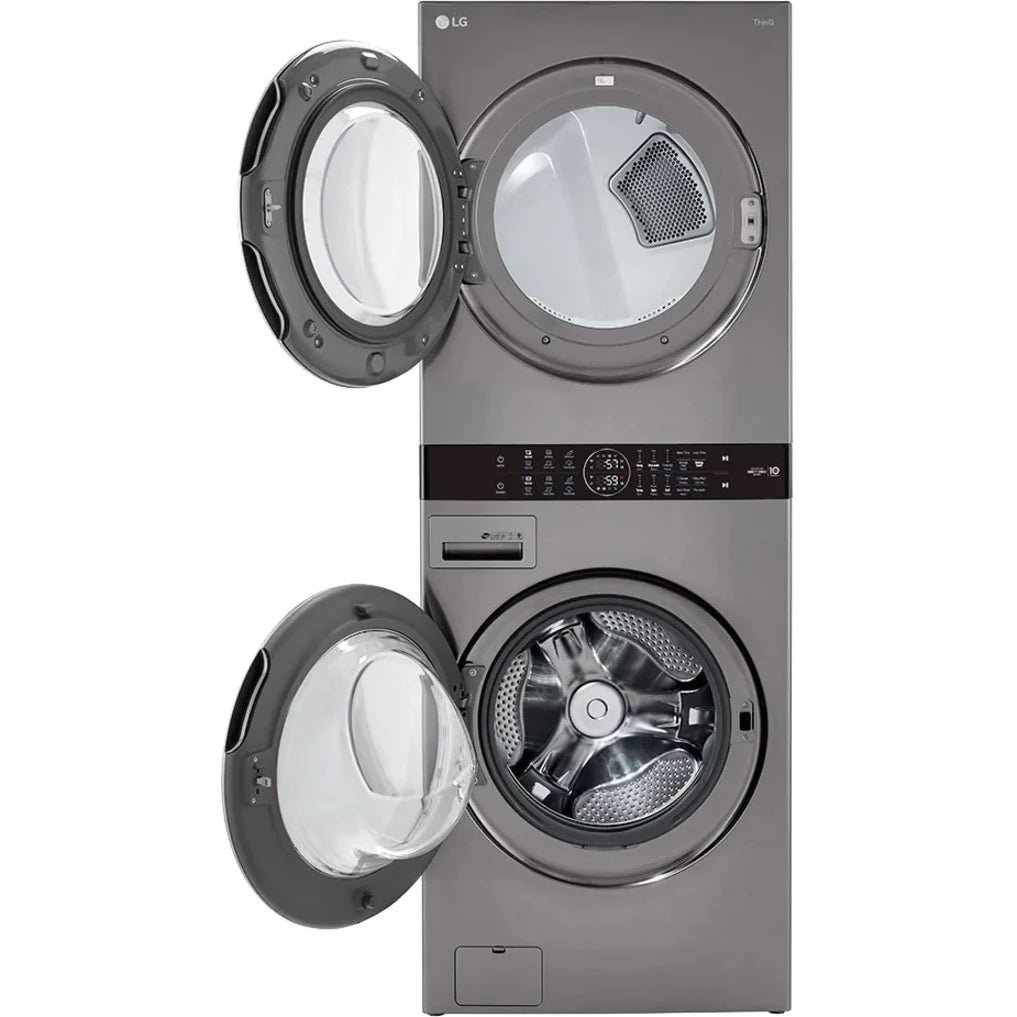 White Combination Washer Electric Dryer V376