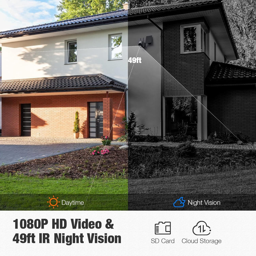 1080P Solar Powered Wireless Outdoor Security Camera X150