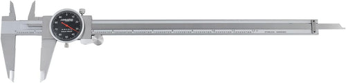 0-12'' by 0.001'' Stainless Steel Dial Caliper Pack of 2 H6031