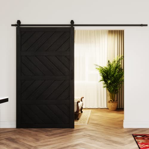 30”x84” Black Sliding Barn Door I8530
