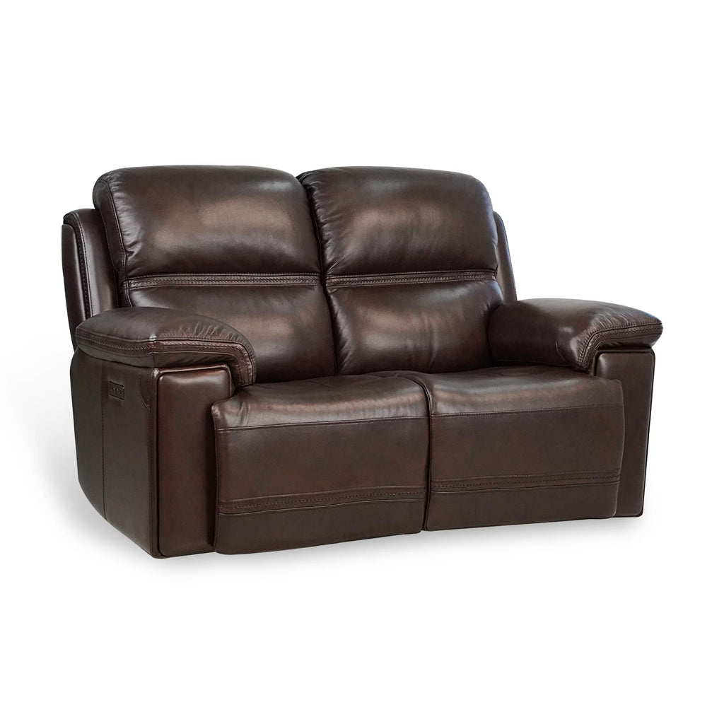 Top Grain Leather Power Reclining Loveseat S13703