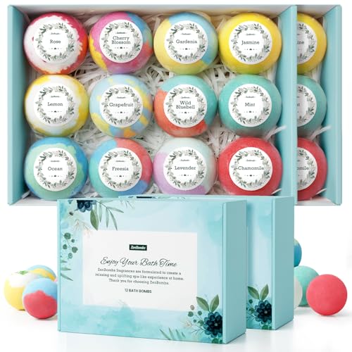 12pcs Handmade Natural Bath Bombs with Shea Butter G476