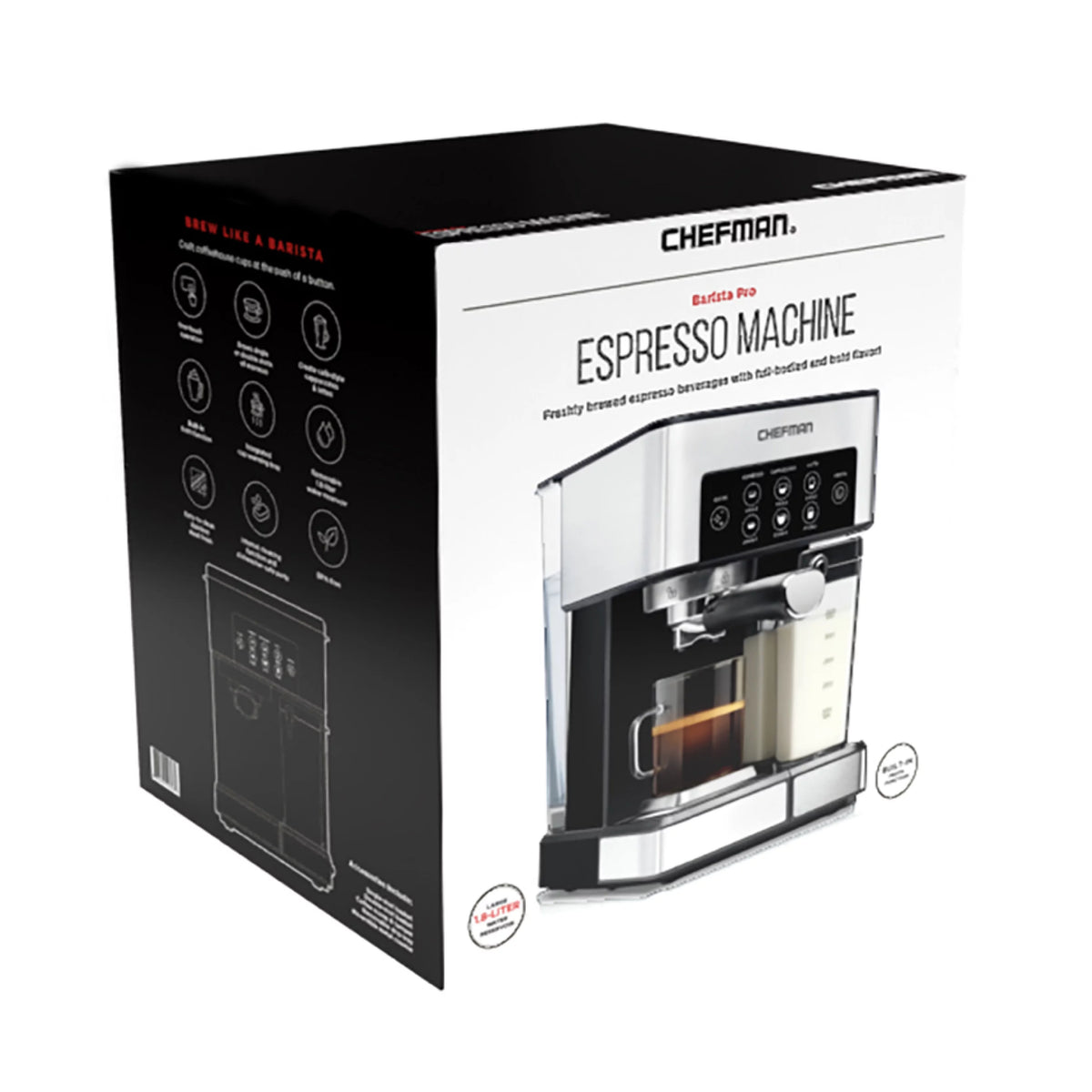 6-in-1 Espresso Machine with Milk Frother Q993756