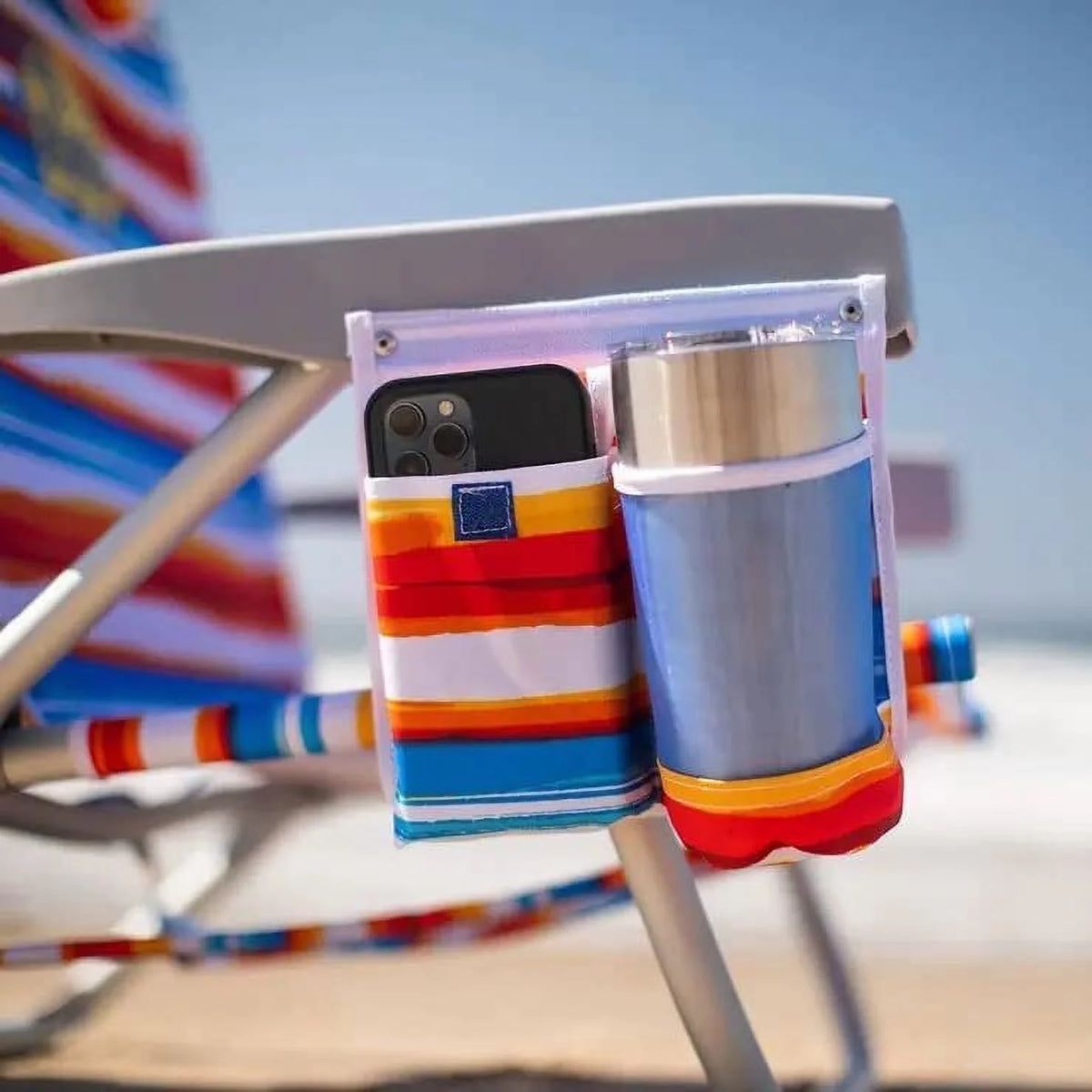 Backpack Beach Chair 5-Position Lay Flat Insulated Cooler R26195