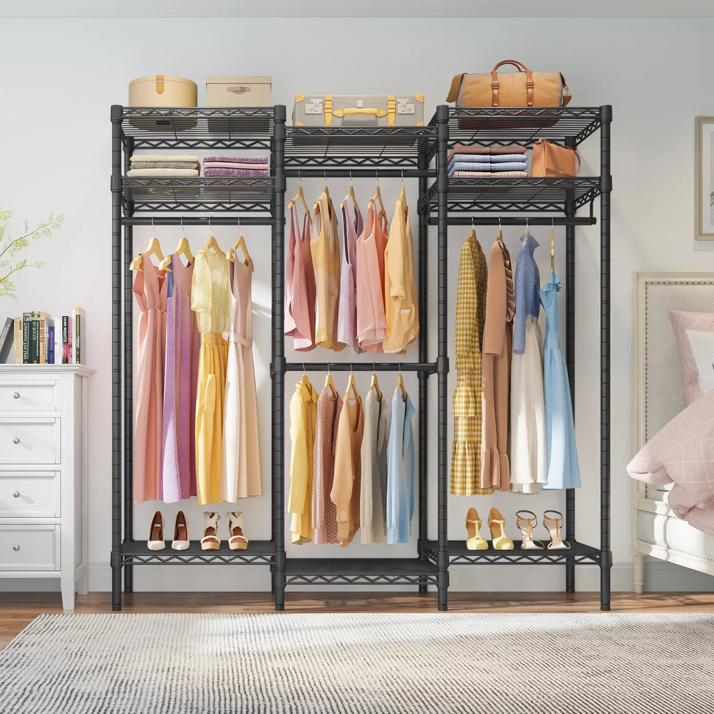 Black Freestanding Closet Organizer L77127