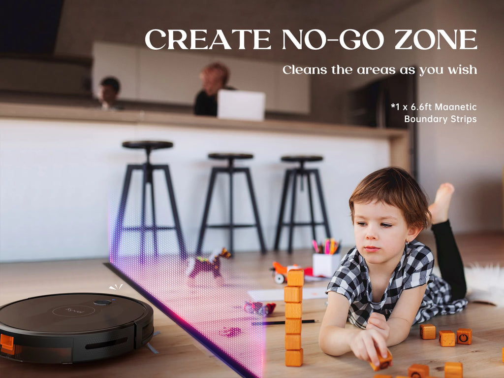 Robot Vacuum Cleaner with Mapping Technology, 2600Pa, 150 mins Runtime, Ultra-Slim L100
