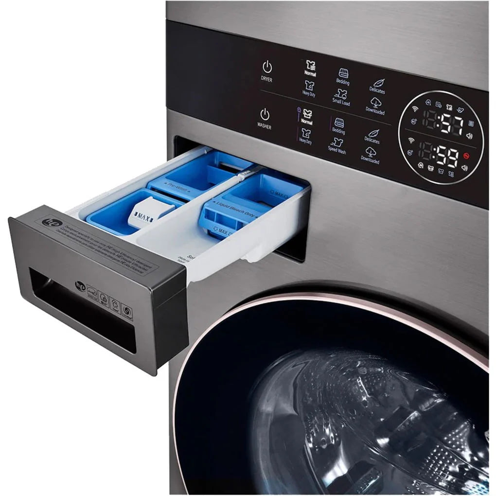 White Combination Washer Electric Dryer V376