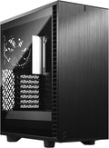 Black Brushed Aluminum Steel ATX Mid Tower Computer Case L6014