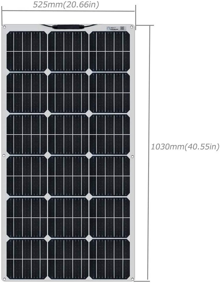100W 12V Monocrystalline Flexible Solar Panel Kit B32512