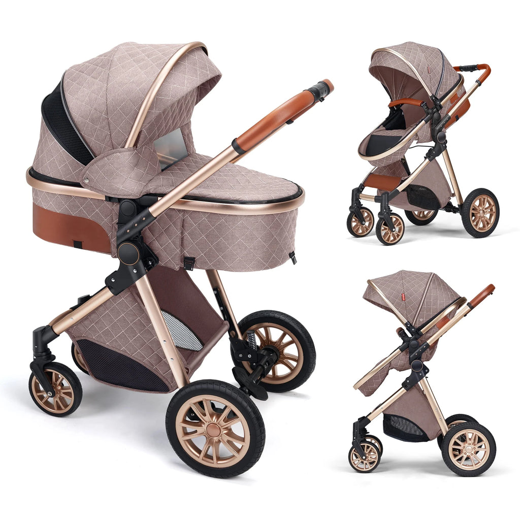 Black Folding Aluminum Baby Stroller M693691