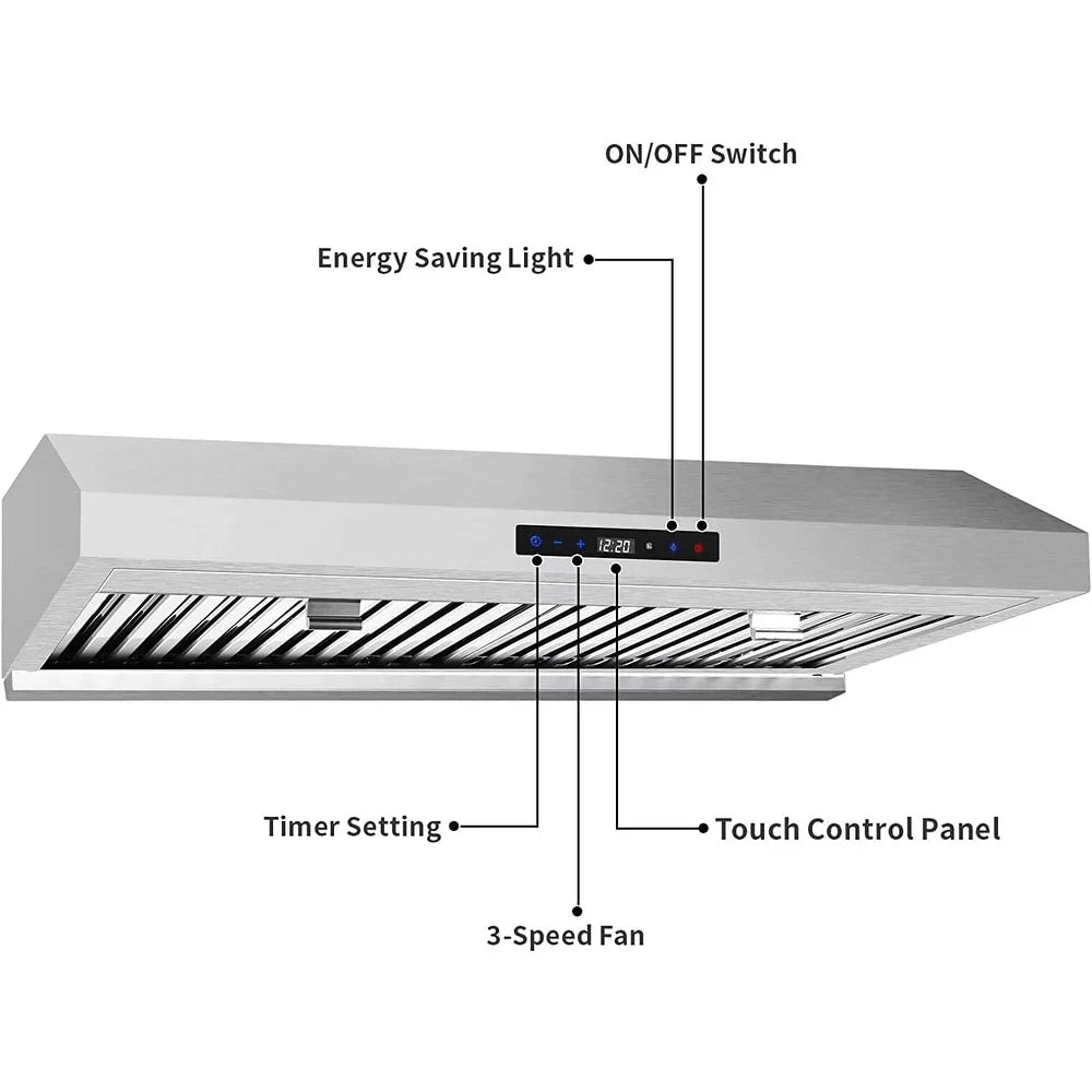 30 inch Stainless Steel Under Cabinet Range Hood 600 CFM Q692