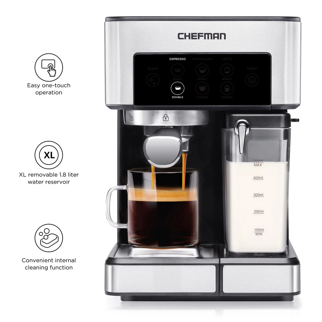 6-in-1 Espresso Machine with Milk Frother Q993756
