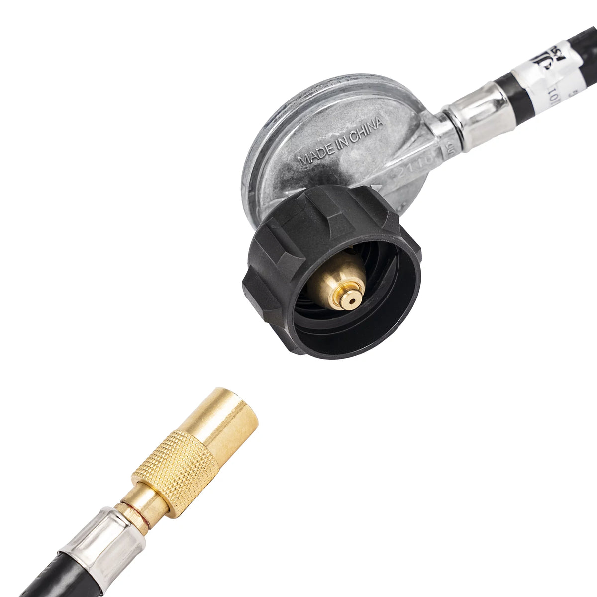 Rubber Propane Griddle Adapter Hose with Regulator W7160