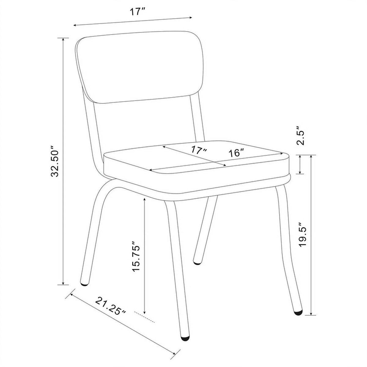 5-Piece Metal Round Dining Set R737507