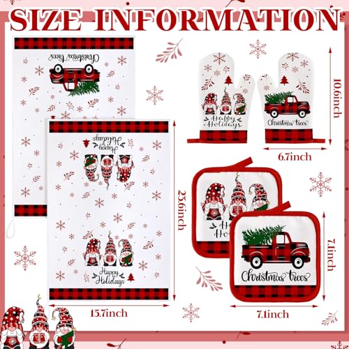 6 Pcs Christmas Kitchen Decor Set G86429