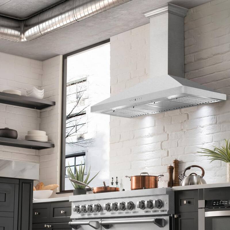 48 in. 400 CFM Convertible Wall Mount Range Hood Z73933