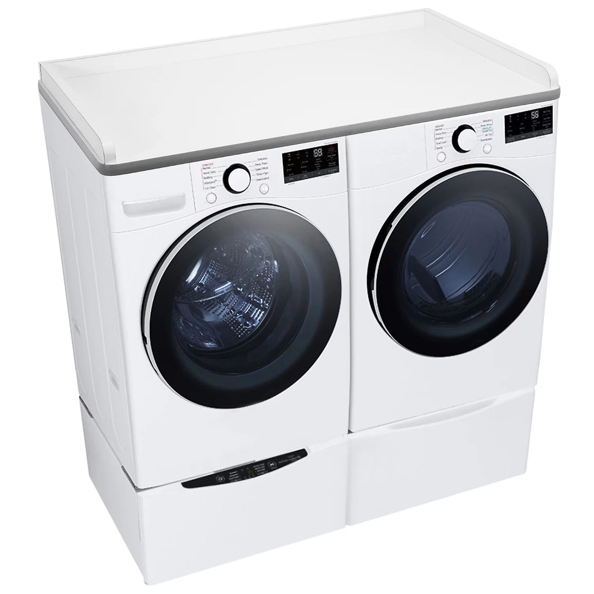 Splash Proof Laminate Countertop for Washer Dryer with T-mold Bumper Edge K7767