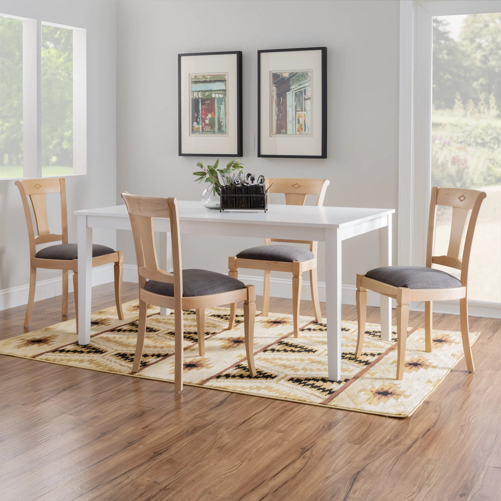 Dining Side Chair Set of 2 Natural E34069