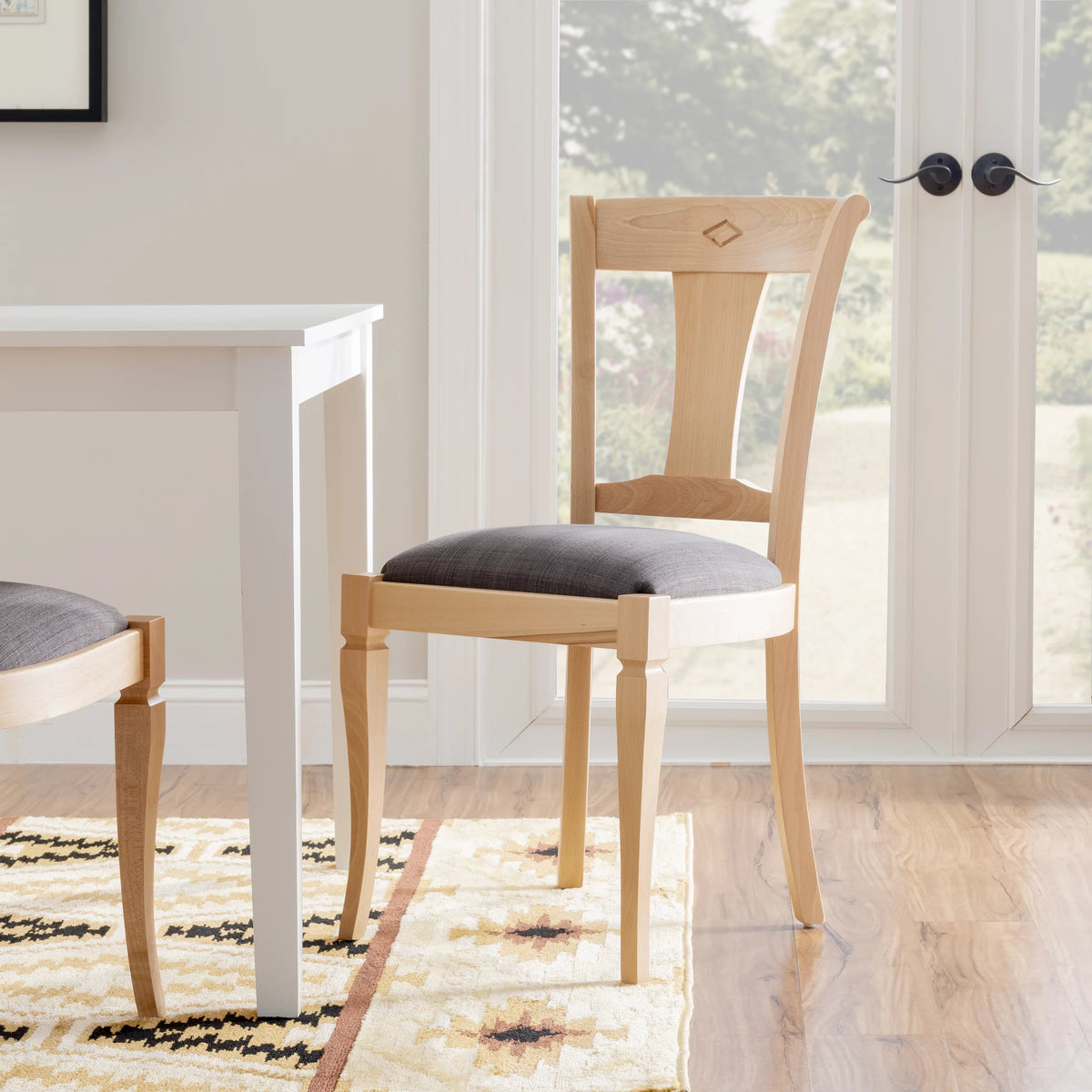 Dining Side Chair Set of 2 Natural E34069
