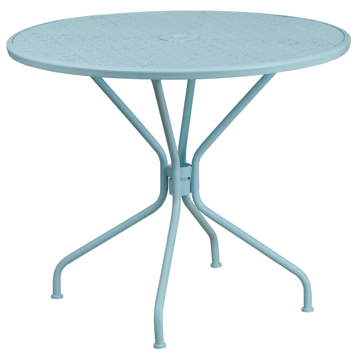 Gold Indoor-Outdoor Steel Patio Table U5391