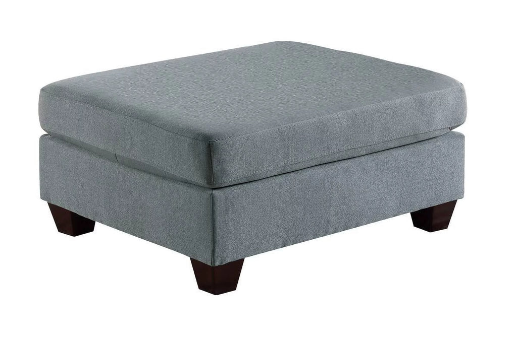 Grey Linen Like Fabric 9pc Modular Sectional Set N2088