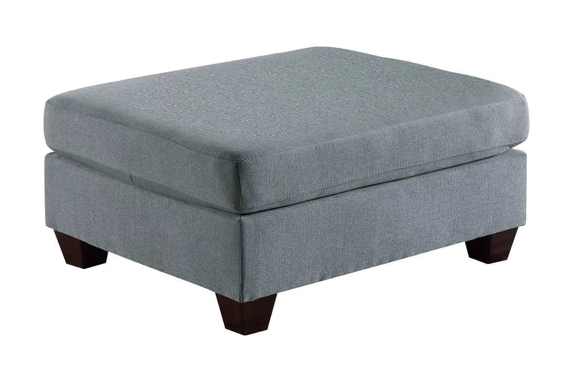 Grey Linen Like Fabric 9pc Modular Sectional Set N2088