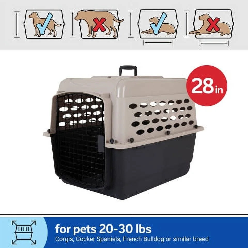 Plastic Travel Dog Kennel 32 Medium Dog Crate H420