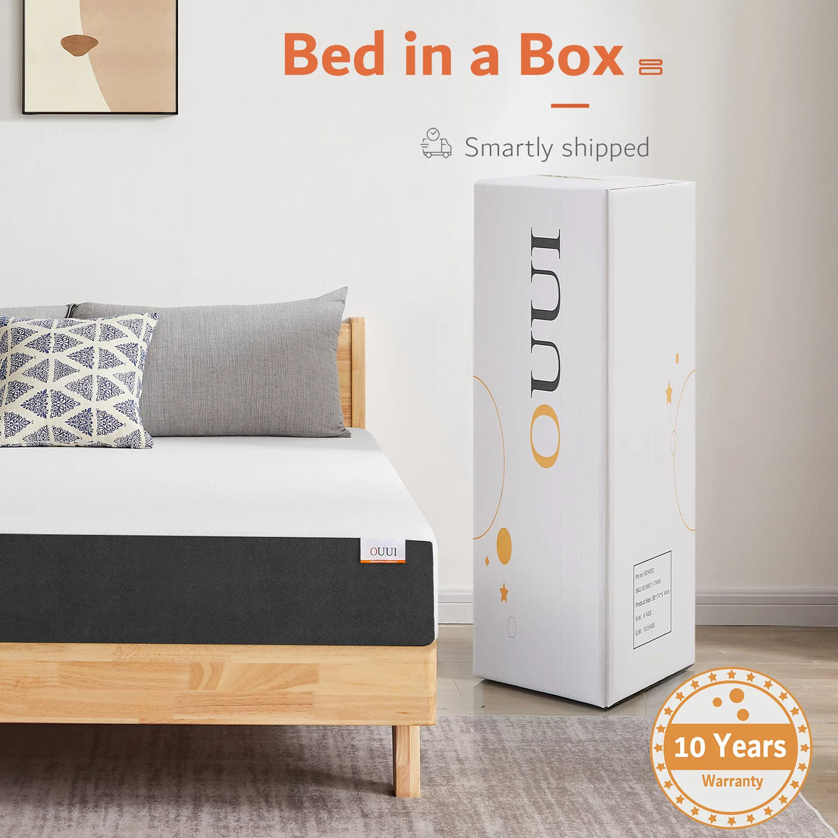 5 Inch Gel Memory Foam Full Size Mattress Q108129