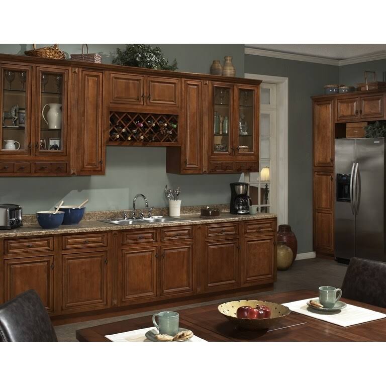 27x22 x 30x22 Burnt Cinnamon Kitchen Wall Cabinet Y289