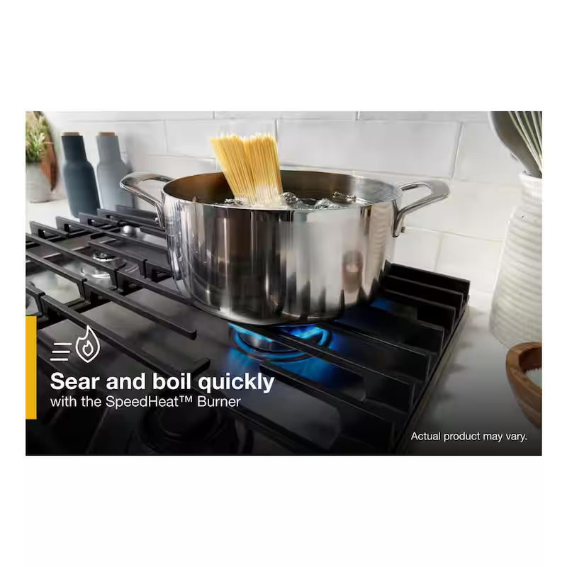 4-Burners Recessed Gas Cooktop in Stainless Steel F9593