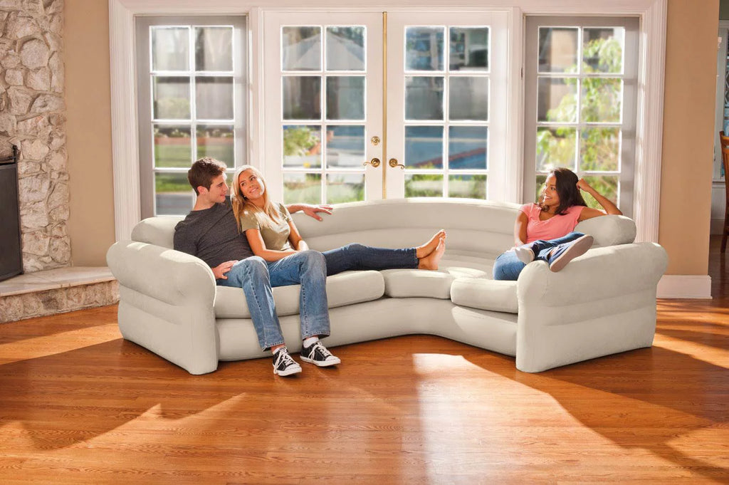 Inflatable Corner Sectional Sofa & 12V Air Pump V474