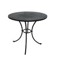 Black Metal Round Outdoor Dining Table W638732