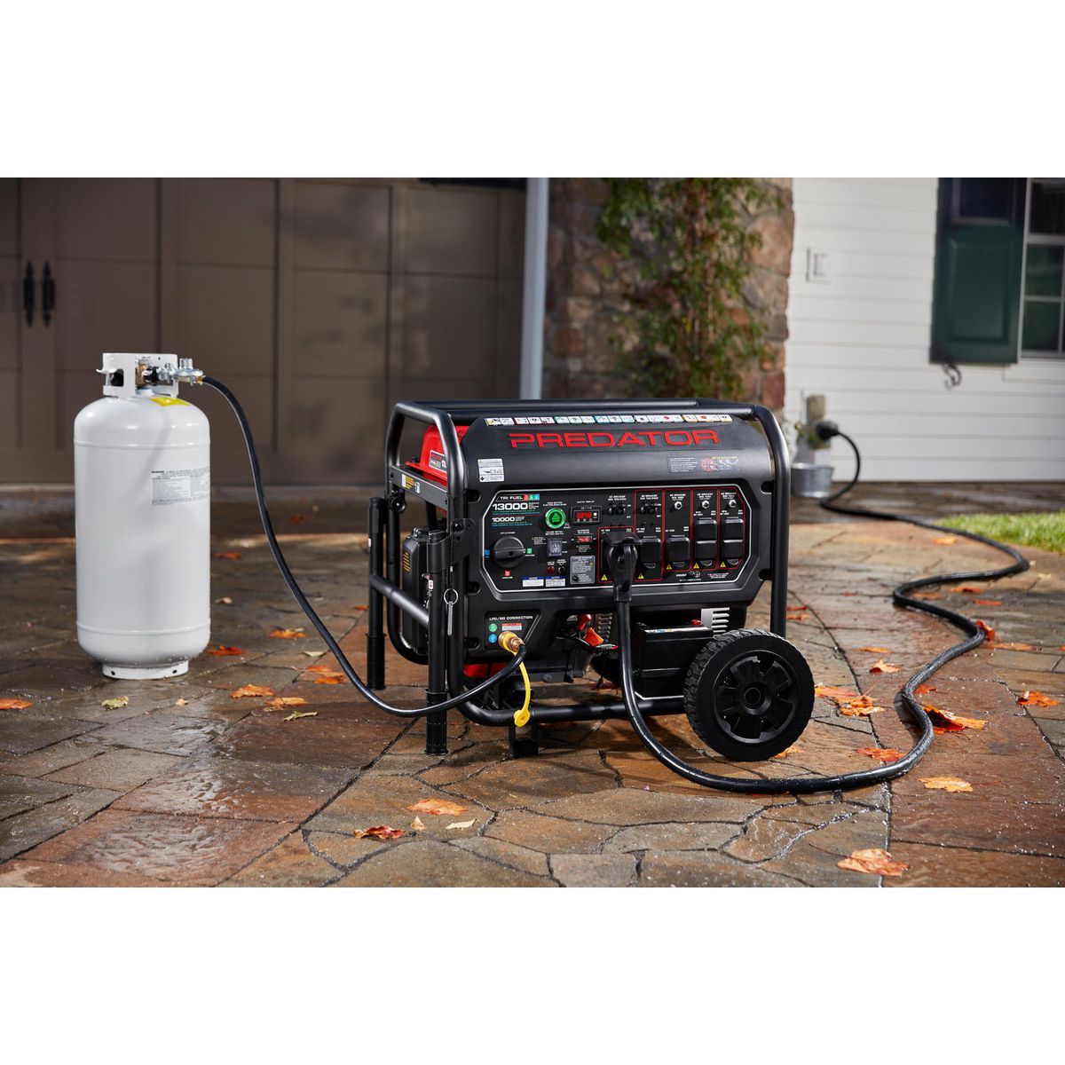 13,000 Watt Tri-Fuel Portable Generator with Remote Start C853