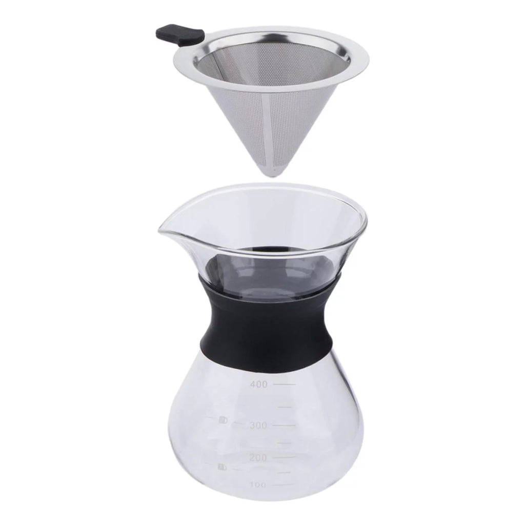 Glass Coffee Pot Coffee Brewer with Stainless Steel Filter, 14 Ounce D44960