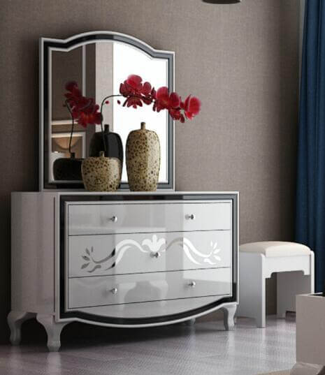 King Size Bed Nightstand Wardrobe Dresser O4906