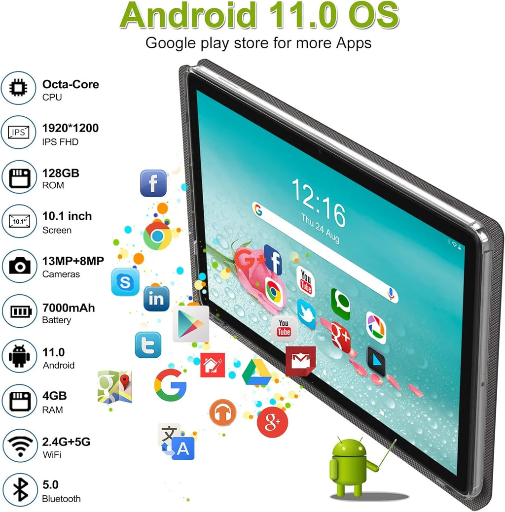 10 inch Octa-Core Tablet with Keyboard Y63460