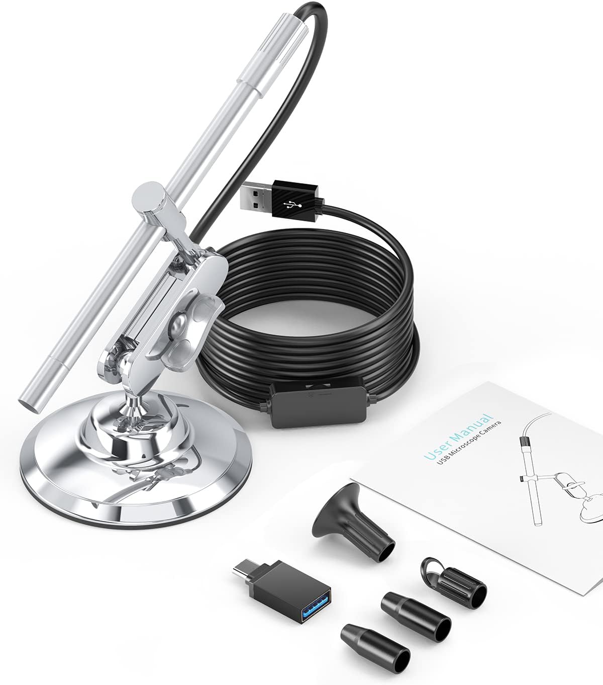 Digital Microscope USB 200x Handheld with Metal Stand and Case K15776