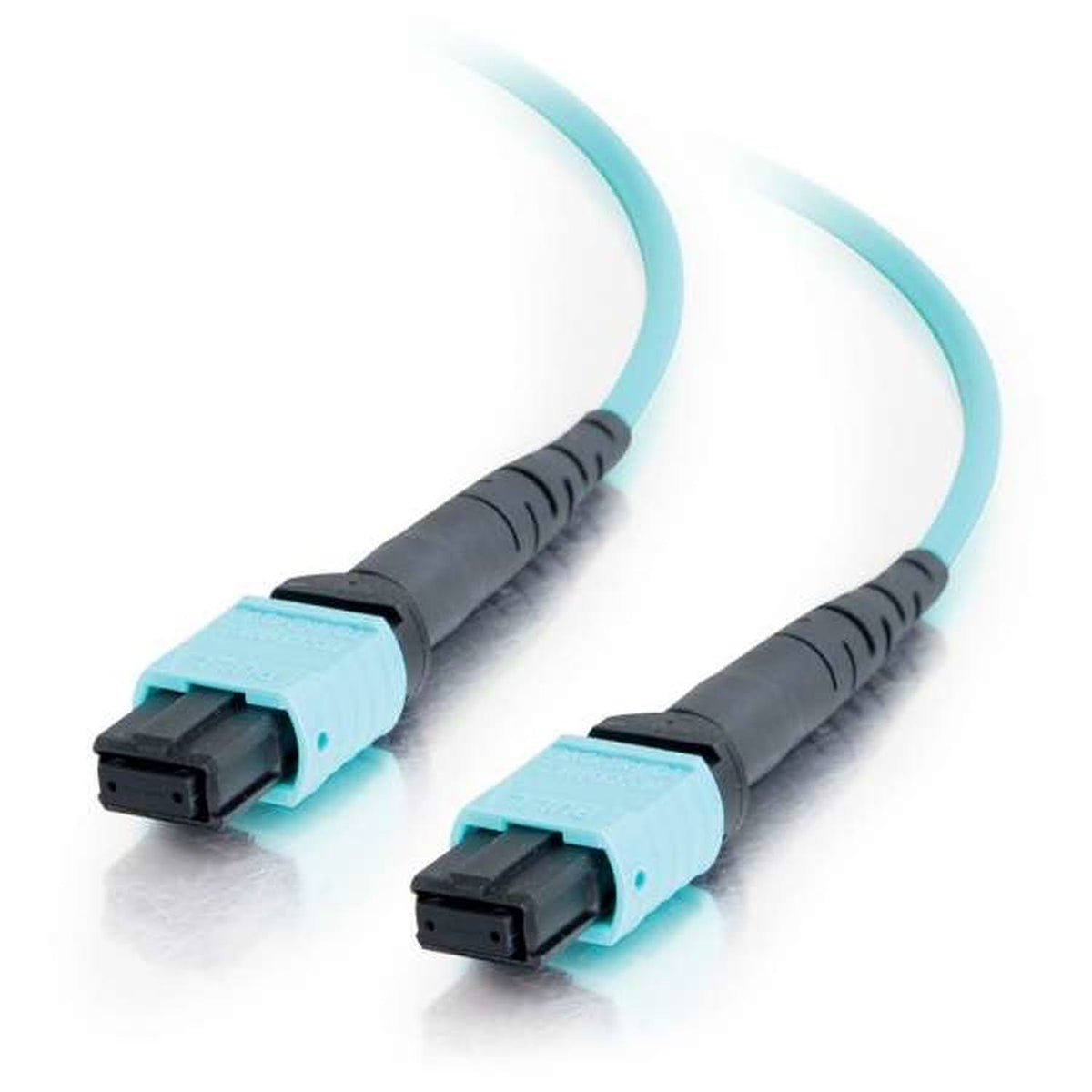 10M MPO to MPO Fiber Array Cable OM4 Plenum Rated Aqua S872