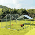 Large Metal Walk-in Chicken Coop with Waterproof Cover P984