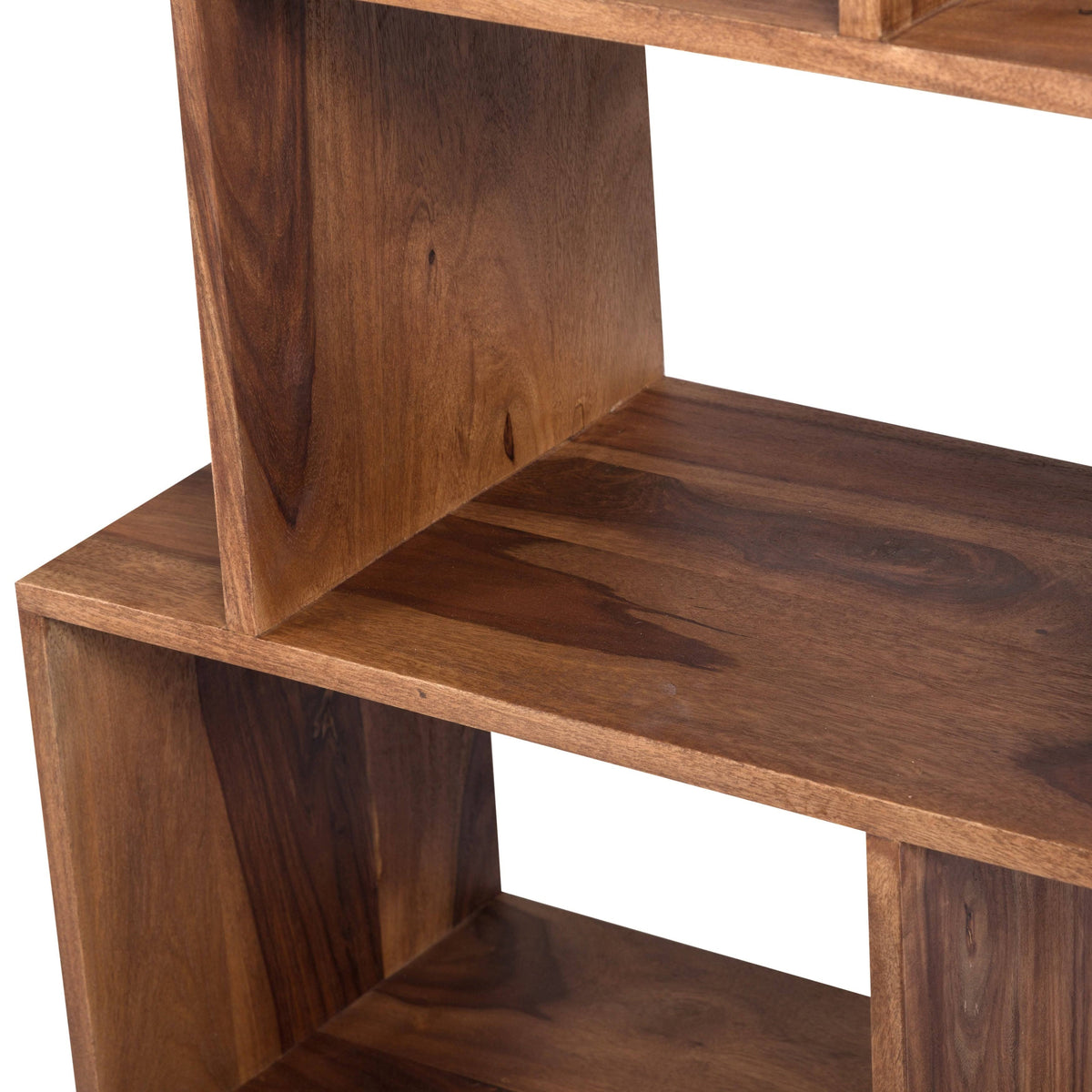4 Shelf Stacked Wood Bookcase Z493019