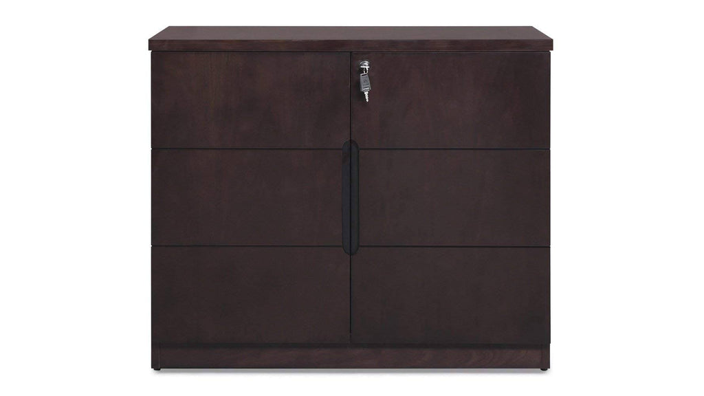 2 Door Storage Cabinet Dark Walnut H814684