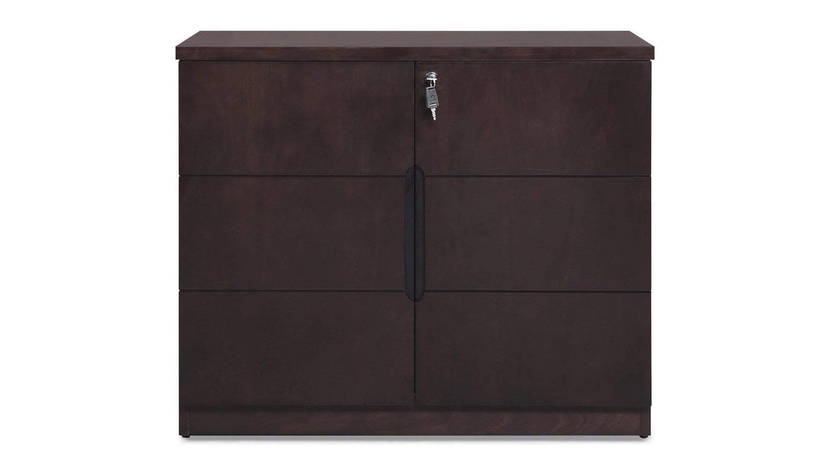 2 Door Storage Cabinet Dark Walnut H814684