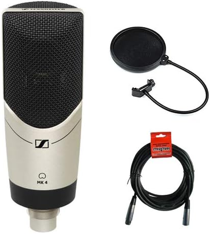 Condenser Microphone with Pop Filter and XLR to XLR Cable S411991